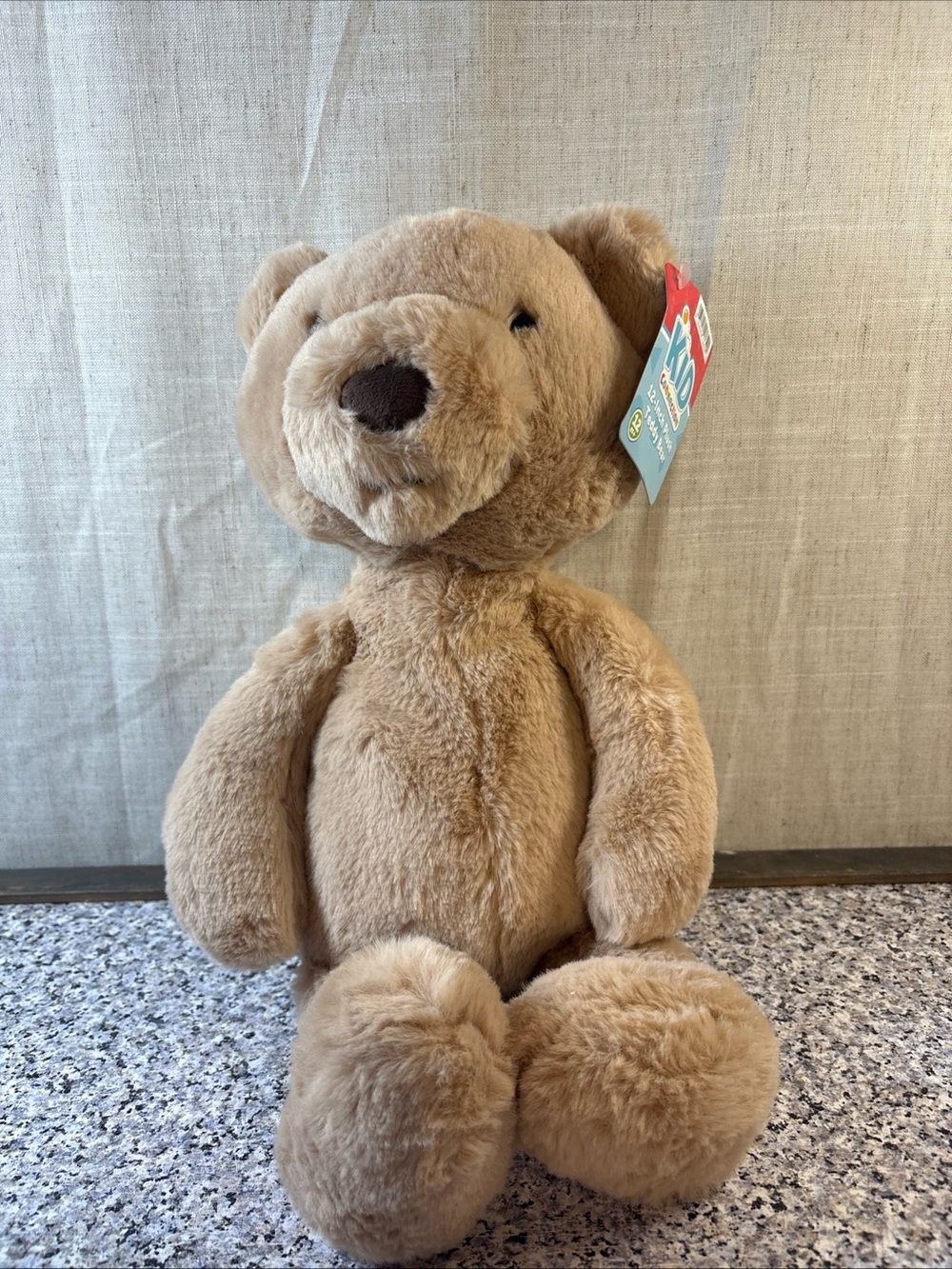 Kid Connection 12-Inch Beige Plush Teddy Bear Stuffed Animal